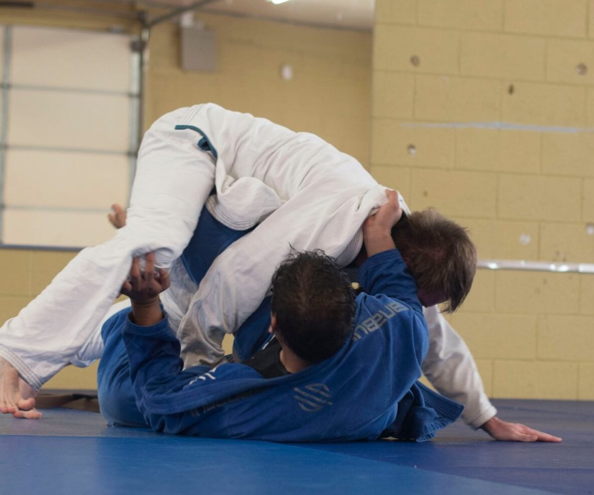 photo of two man wearing Taekwondo suit